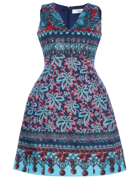 Rochie Linda Farrow de costum albastru