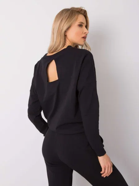 Hanorac cu glugă Fashionhunters negru