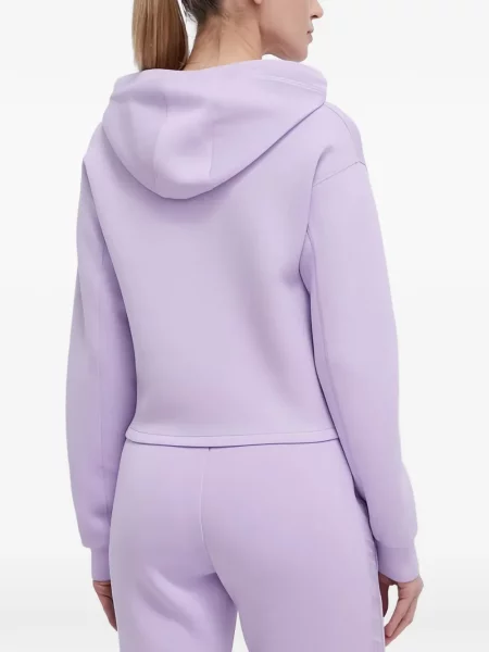 Hanorac cu glugă Guess cu glugă violet