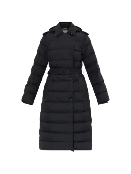 Cu centură palton Burberry negru