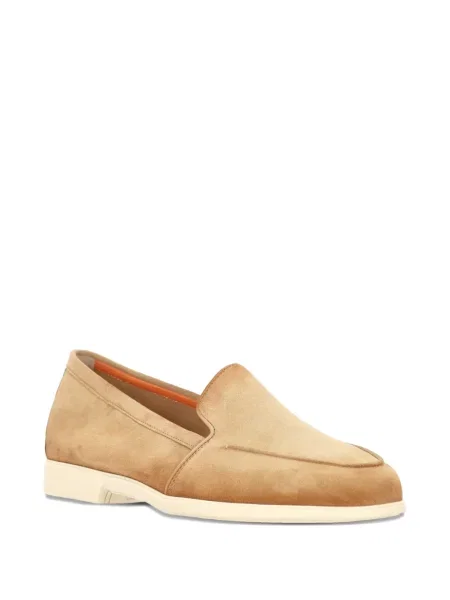Pantofi loafer Santoni din piele de căprioară