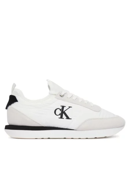 Calvin Klein Tenisky světle šedá / černá bílá