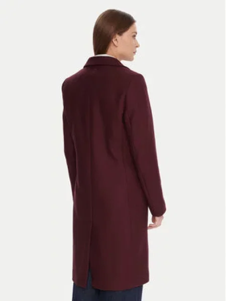 TOMMY HILFIGER Prehoden plašč bordo rdeča