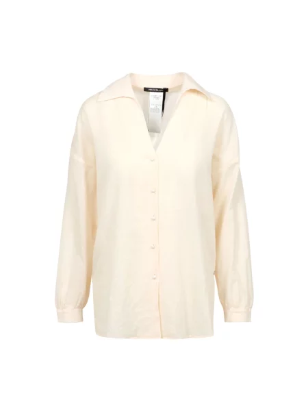 Koszula Pennyblack z dekoltem w serek beżowa