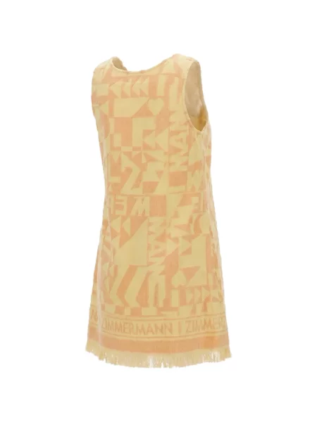 Rochie mini Zimmermann cu imprimeu geometric galben