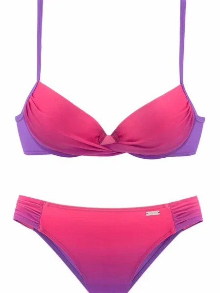 LASCANA Bikini neonsko lila / neonsko roza
