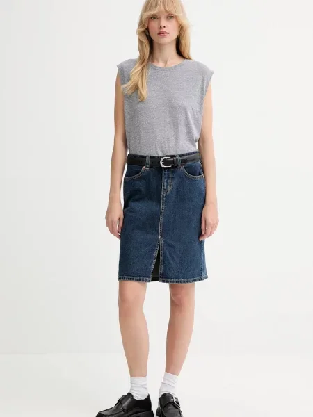Levi's spódnica jeansowa mini ołówkowa niebieski