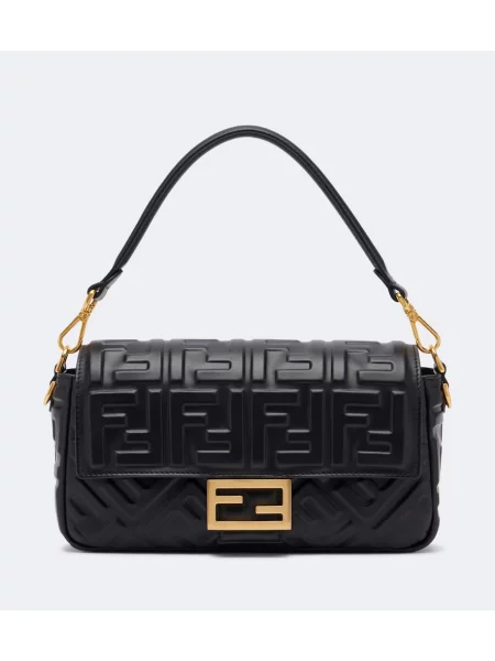 Geantă tip baghetă Fendi din piele negru