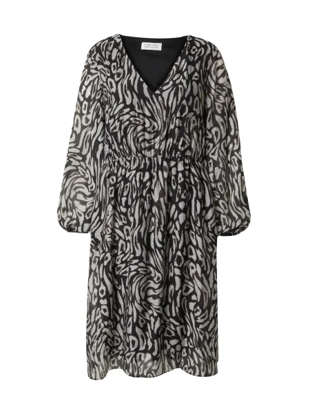 Guido Maria Kretschmer Curvy Obleka Clarissa siva črna