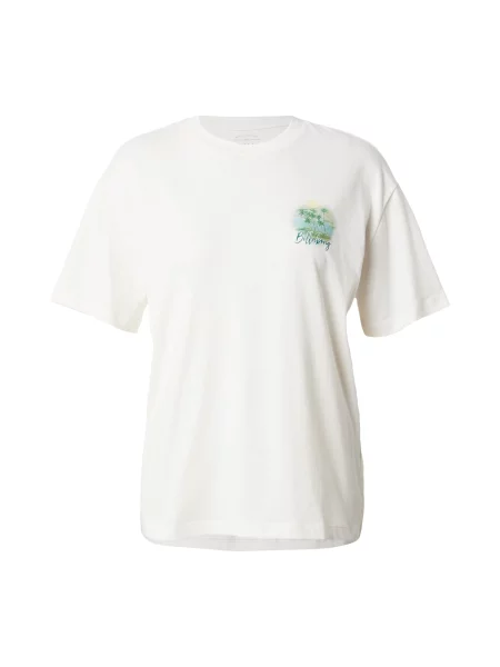 BILLABONG Tricou Catching Waves azuriu / verde / portocaliu caisă alb