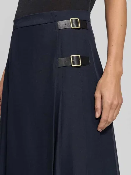 Spódnica midi z dodatkiem Barbour granatowa