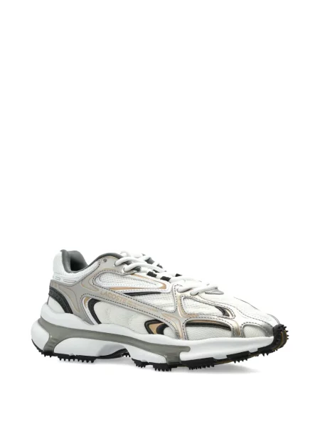 Sneakerși Lacoste cu șireturi din dantelă alb