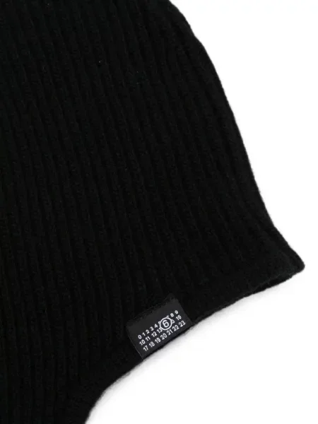 Căciulă Mm6 Maison Margiela tricotate negru