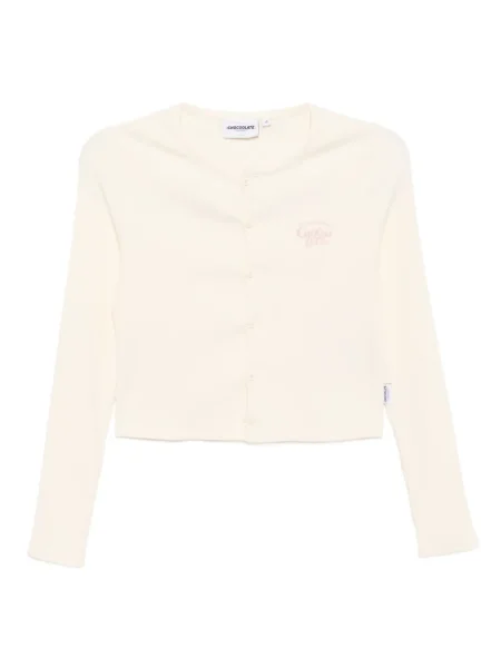 Top Chocoolate cu broderie