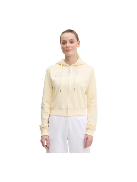 Bluza z kapturem Guess żółta