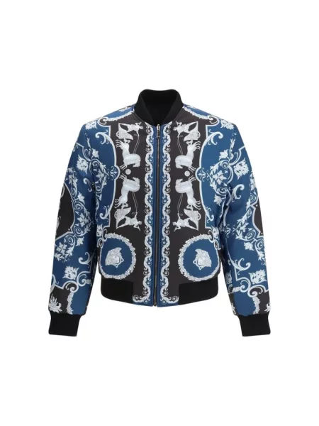 Kurtka bomber Versace dwustronny czarny