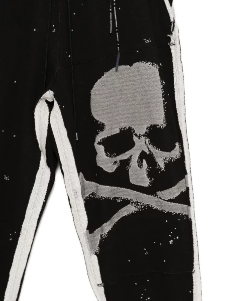 Žakárové kalhoty Mastermind World černé