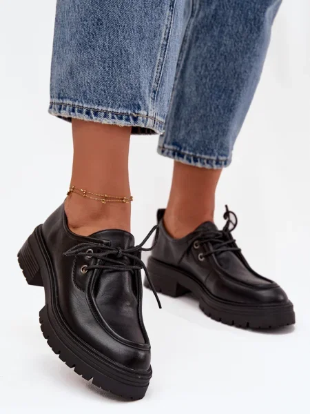 Mocasini Boto din piele negru