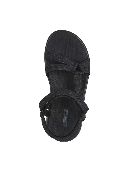 Pántos félcipő Skechers fekete