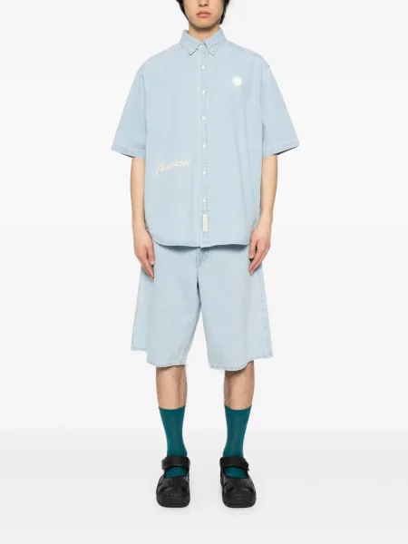 Pantaloni scurți din denim Aape By A Bathing Ape albastru