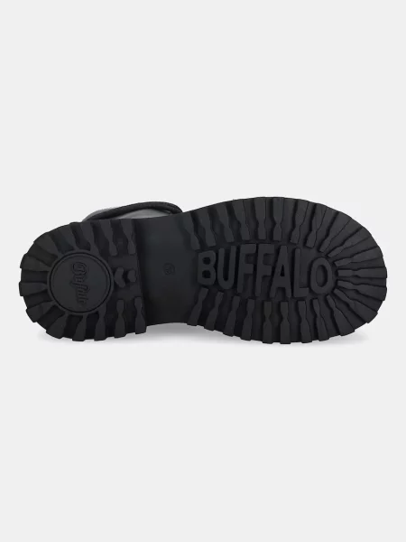 Черевики Buffalo Pluto Lace Up Mid на платформі чорний