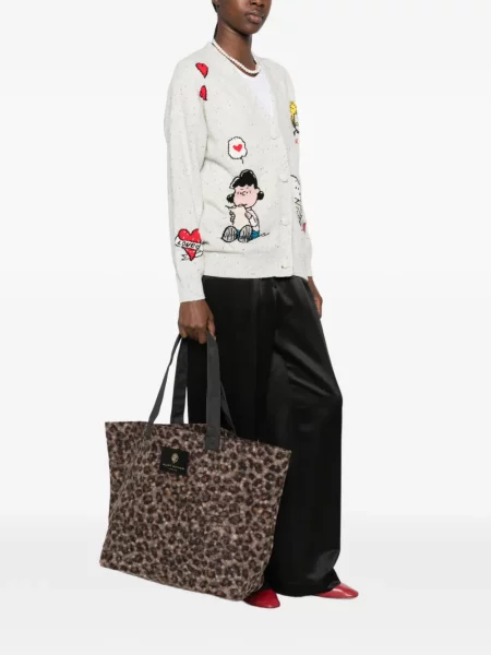 Shopper kabelka Kurt Geiger London hnedá