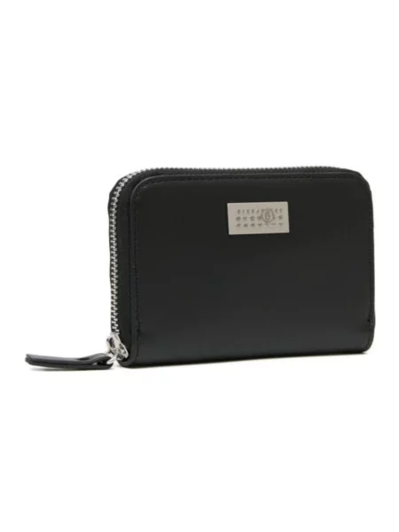 Maison Margiela Akcesoria unisex ONE SIZE Skóra Portfel na błyskawiczny czarny