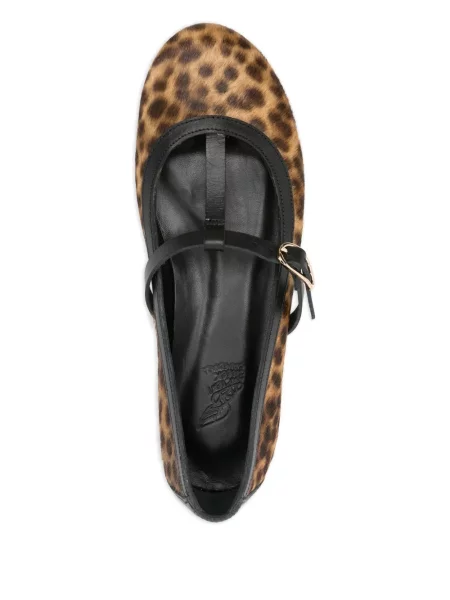 Balerini Ancient Greek Sandals cu imagine cu model leopard maro