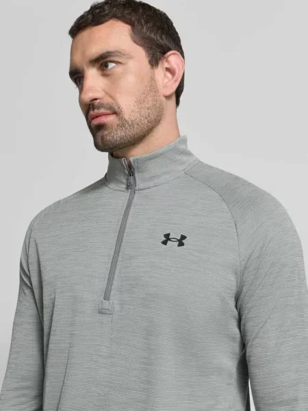 Bluzka sportowa z długim rękawem o kroju regular fit z nadrukiem z logo model Textured' Under Armour
