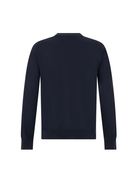 Sweter Paolo Pecora wełniany niebieski