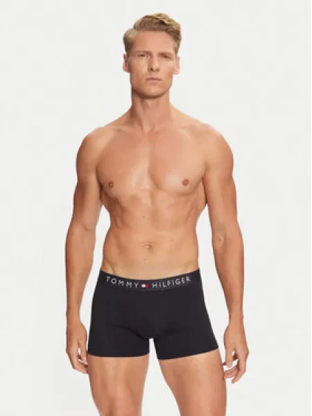 Boxerky Tommy Hilfiger Trunk 3 páry desert sky/grey heather/desert sky černé