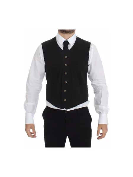 Kamizelka Dolce And Gabbana klasyczna czarna