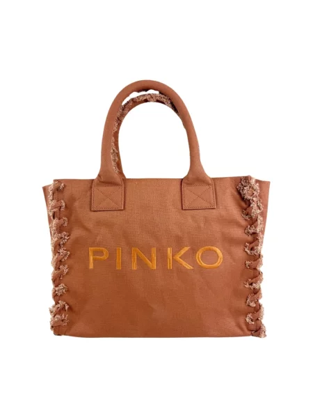 Torba plażowa Pinko brązowa