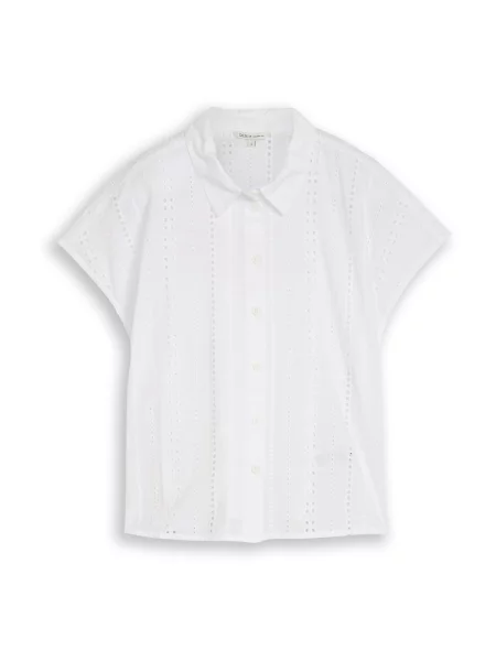 TOM TAILOR DENIM Bluză alb