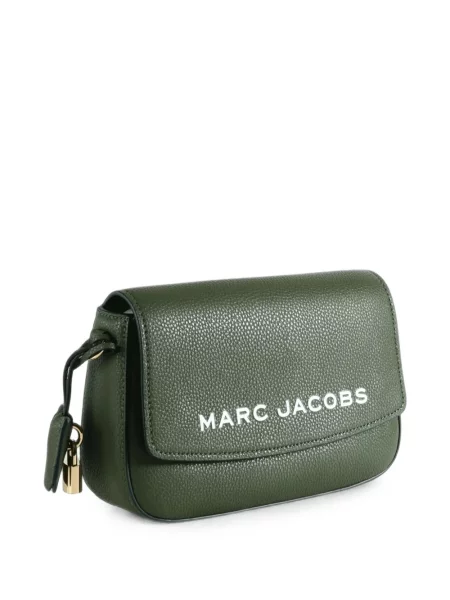 Geantă plic Marc Jacobs din piele cu imagine verde