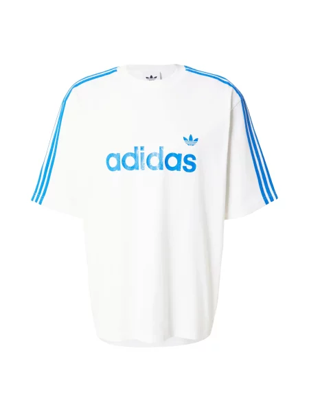 ADIDAS ORIGINALS Tricou SNAKE albastru deschis alb
