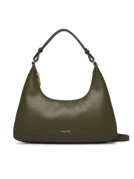 Τσάντα Calvin Klein Foil Logo Conv Shou?Lder Bag Μπεζ πράσινο