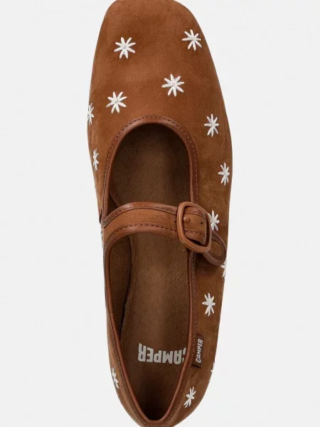 Замшевые балетки Camper