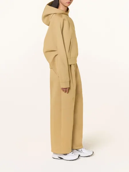 Nike Mikina S Kapucí Pregame Fleece béžová