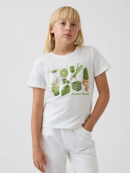 Tricou copii Gap verde