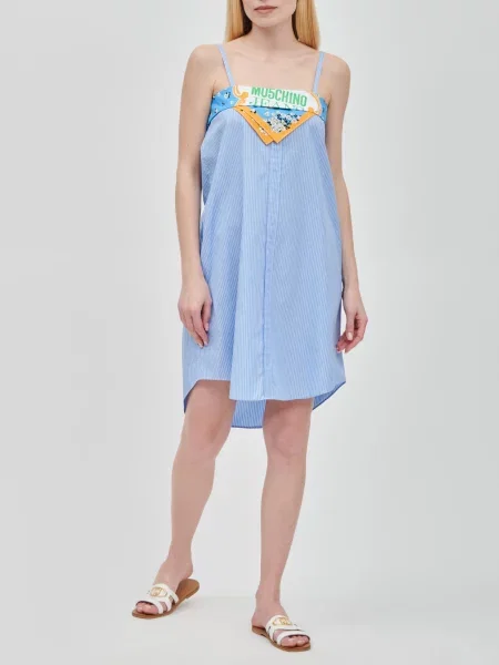 Платье Moschino Jeans голубое