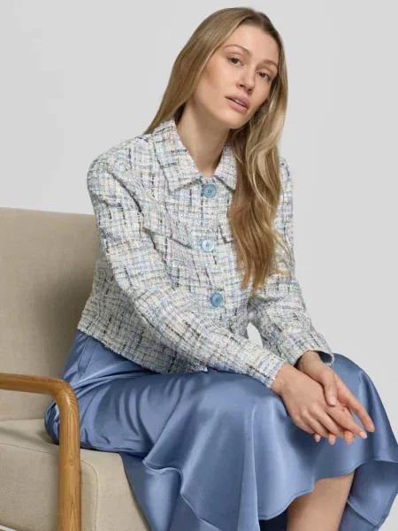 Marynarka w bouclé o kroju regular fit Rich & Royal