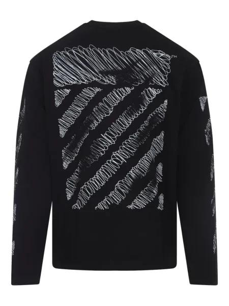 Lung tricou Off-white alb