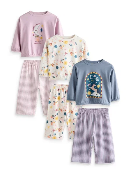 Next Pijamale deschis / gri bazalt / portocaliu / rosé bej