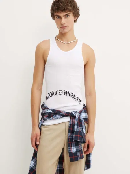Тениска Naked Wolfe gothic.tank бяло