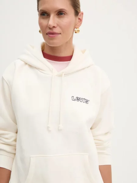 Pulover Levi's s kapuco bež