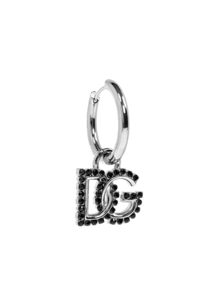 Обеци Dolce & Gabbana с кристали черно