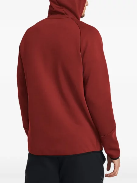 Hanorac cu glugă Under Armour din fleece roșu