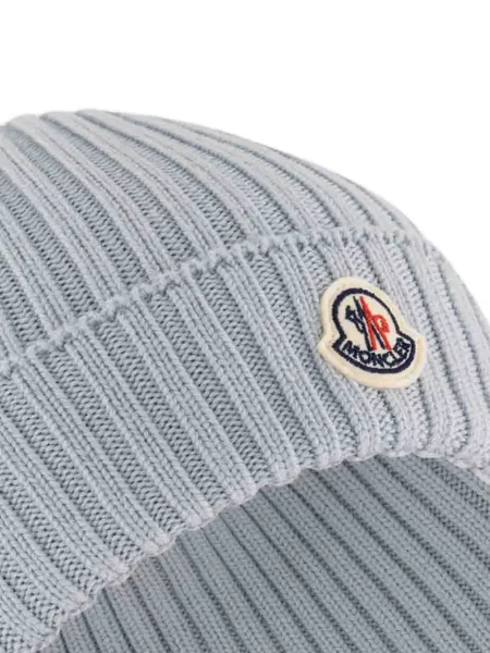 Czapka dziecięca Moncler Enfant niebieska