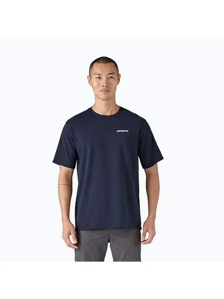 Férfi Patagonia Logo Responsibili-Tee új tengerészkék póló. Méret: XL